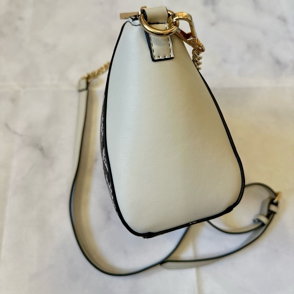 #19 NWT ALDO Etiraseann Handbag in Snakeskin/Cream - Picture 4 of 8
